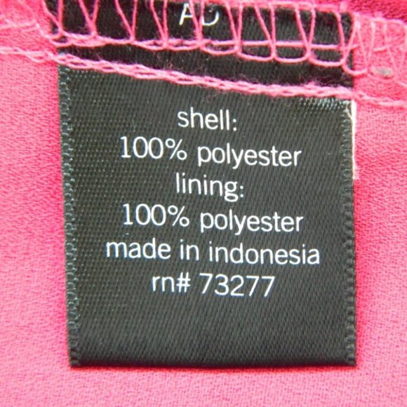 Apt. 9 Sleeveless Pleated Chiffon Dopamine Pink Top Size XS - Picture 7 of 8